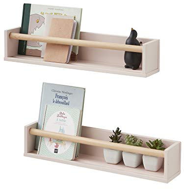 Vertbaudet VERTBAUDET2er-Set Wandregale Konfetti rosaONE Size