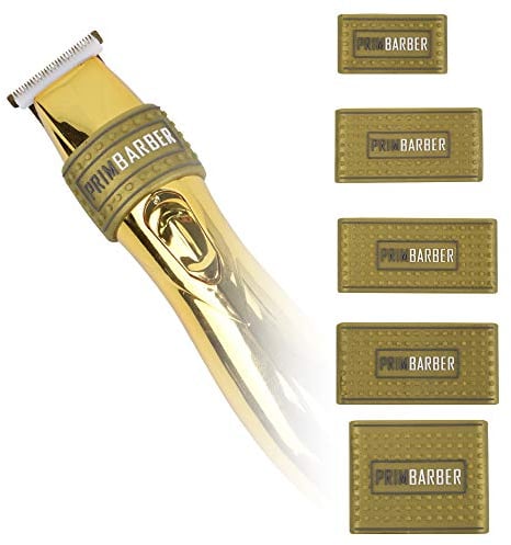 Professional Barber Clipper Grip 5 pcs, Non Slip Barber Clipper bands, Heat Resistance Barber sleeve for Hair clipper, Barber Hair Clipper Holder tools. (Gold)