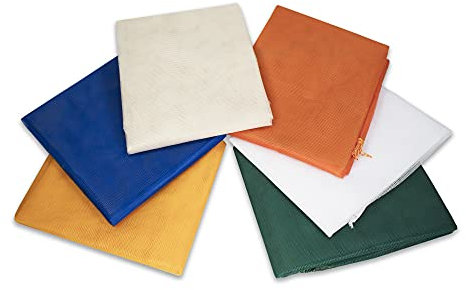 Tata Home Tenda Zanzariera con Anelli Porte Finestre Zanzariera per Esterno Moschiera Rete Tenda Anti Insetti Balcone Tinta Unita Misura 150x250 cm Colore Arancio