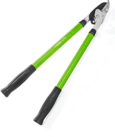 VITO Garden Teleskop Astschere | Gartenschere | von 60 auf 90 cm teleskopierbar | Klinge aus geschmiedetem Stahl | Aluminiumrohrgriffe | Antirutschgriffe | Universal | Zweihand | Schwarz/Grün
