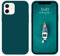 DOMAVER Liquide Coque iPhone 12/12 Pro Silicone Case Téléphone iPhone 12 Antichoc, Douce Doublure en Microfibre Protection Housse iPhone 12 Fin, Vert Forêt