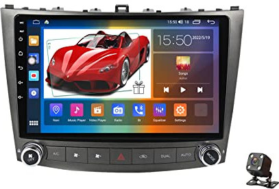 DLYAXFG Android 11.0 Radio Pantalla 2-DIN Coche Equipo Musica para Lexus IS 2005-2012 GPS Navegador 10'' MP5 Multimedia Video Player Bluetooth Receiver con 4G 5G WiFi SWC Carplay,M100s