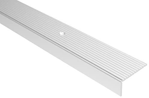 Effector Stufenprofil Alu 90 cm 40x20 mm Silber Schraub Treppenkante | Schraubmontage, Stabile Konstruktion, Langlebig
