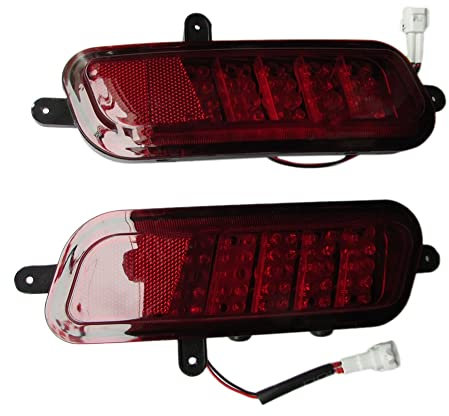 MADOC Lampada del Segnale della Luce Posteriore Luci della Barra Posteriore Antinebbia Luci Paraurti Set di Lampada Antinebbia per CUV H3
