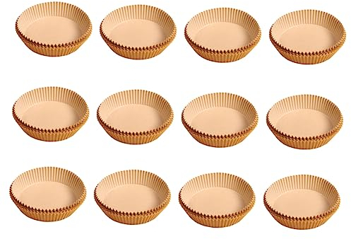 papel de freidora de aire, papel encerado, papel de regalo de cocina, 200 piezas Papel de freidora de aire Envoltorios de sándwich Revestimiento de hoja for hornear Envoltorios de galletas Revestimien