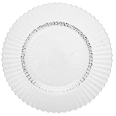 Fortessa Archie Salat-/Dessertteller, Glas, 21,6 cm, transparent, 4 Stück