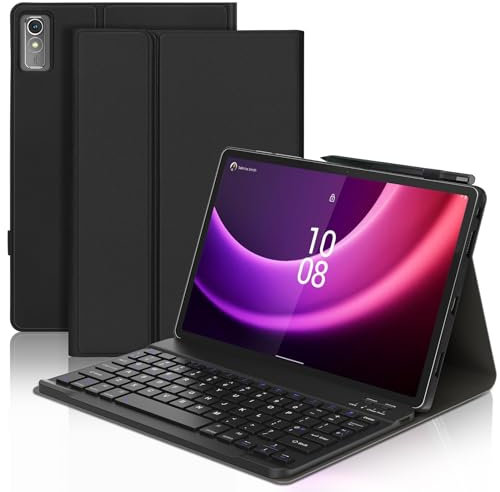 Keyboard Case for Lenovo Tab P11 (2nd Gen) 11.5, Magnetically Detachable Wireless Bluetooth Keyboard with Slim Protective Cover for Lenovo Tab P11 (2nd Generation) 11.5 Inch 2022 Tablet, Black