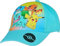 Fashion UK Offizielle Pokemon Starter-Kappe. Pikachu, Schiggy, Glumanda, Bulbasaur, Baseball-Kappe mit Schirm für Kinder und Jungen. Blau, Gelb, Mehrfarbig, 56