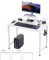 Lvhcmfohm Bureau Informatique 80x40cm, Bureau d'Ordinateur Simple, Petit Table de Bureaux avec Support Amovible de Surélévation, Adapté au Bureaux, au Salon, à la Maison (Blanc)