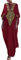 Bsubseach Broderie Or Robes Longues Kaftan Col V Robe Caftan Couverture de Plage Bikini Coverups pour Femme Marron