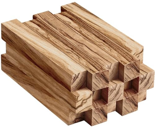 Spiareal 15 pezzi in legno di ulivo penna spazi vuoti tornitura forniture fai da te artigianato penna kit di tornitura penna, 5 x 3/4 x 3/4 pollici