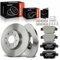 Frankberg 2 dischi freno, 4 pastiglie dei freni con lubrificanti per freni posteriori, compatibili con Mito 955 0.9L-1.6L 2008-2018 Replace# 51865132