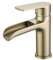 Robinet Cascade Salle Bain,mitigeur Cascade,Mitigeur Robinet D’évier Monocommande Poignée Unique, or Brossé