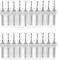 uxcell PCB Drill Bits 1.5mm Tungsten Carbide Rotary Tool Jewelry CNC Engraving Print Circuit Board Micro Drill Bits 1/8 Inch Shank 2 Set (20 Pcs)