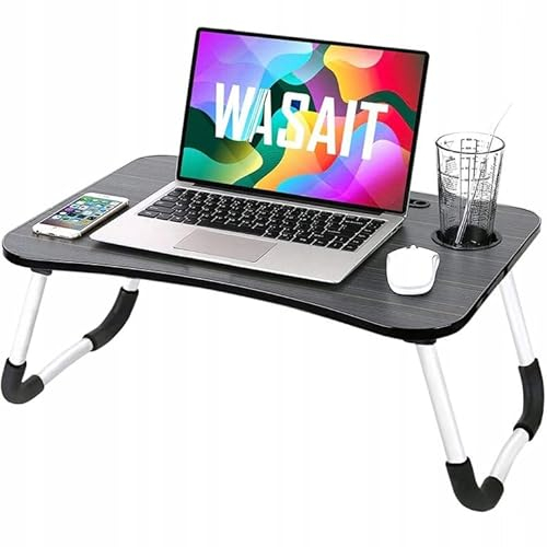 Tavolino da Letto Vassoio per Colazione Mensola da Divano Computer PC Laptop Pieghevole