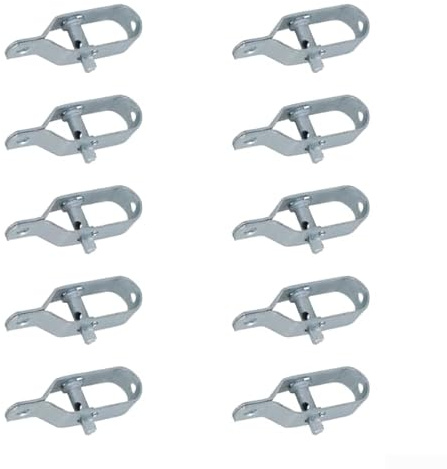 10 Stück Zaun-Drahtspanner, Gartendraht-Schloss-Zaun-Einsteller Kabelspanner, Draht-Mes-Drahtspanner, Zaun-Drahtspanner, Maschendrahtzaun, Zaunspanner (A)