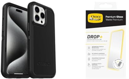 OtterBox Defender XT Apple iPhone 15 Pro Max - black - ProPack with Premium Tempered Glass Protector