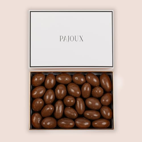 Pajoux Milk Chocolate Brazils Luxury Gift Box 250g | Milk Chocolate Coated Nuts - Brazil Nuts - Chocolate Gift - Palm Oil Free - Chocolate in a Gift Box