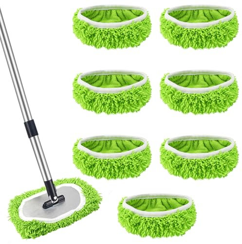 8 StüCk BodenwischtüCher FüR Swiffer Feuchte BodentüCher Mikrofaser Wiederverwendbar FüR Swiffer BodentüCher Trockene/Feuchte BodentüCher FüR Swiffer Sweeper Mop Reinigung Von HartböDen Und HolzböDen
