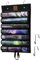 Kabinka Playmat Holder, Playmat Tube Storage Bag for MTG with 2 Hooks, Fits 6+1 Card Game Playmats with Transparent Plastic Slots, Portable Organizer Rack for TCG/RPG Mat (6 Tubes, Black)
