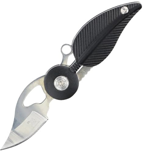 Wisebom Coltello Portachiavi, Coltello Mini Pieghevole Multifunzione Coltello EDC per Portachiavi Coltello da Tasca, Coltello per Pacchi, Coltello da Esterno, per Uomini e Donne
