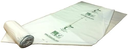 SAI-PAC 120L Compostable Biodegradable Sacks – 10 Large Garbage Bags x Pack of 3, EN 13432 Certified, Tear-Resistant & Leak-Proof – Eco-Friendly for Food Waste, Garden & Household Use