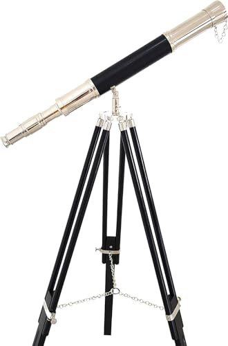 Télescopes sur Pied en Laiton Noir Finition Chrome
