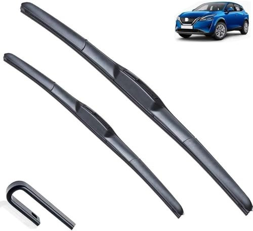 zhaojiangan Scheibenwischerblätte Für Nissan Qashqai J12 2021-2024 Frontscheibe Wischerblätter,scheibenwischer vorne, Extrem leise, Langlebig & Wetterfest 26+17