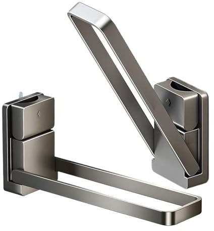 Eastuy Porte-Serviette à Ventouses - Lot de 2 Barres Porte-Serviettes Fixation Ventouse Murale Salle de Bain - Support pour Serviettes sans Perçage pour Cuisine Résidence Hôtel Appartement