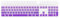 Premium Ultra Thin Keyboard Protector Cover for 2021 New Apple iMac Magic Touch ID Keyboard with Numeric Keypad Model A2520 iMac Magic with Touch id- GR Purple