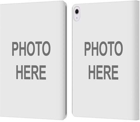 Head Case Designs Personalizzata Personale Personalizzata Foto Custodia Portafoglio in Pelle Compatibile con Apple iPad Air 13 2024/2025