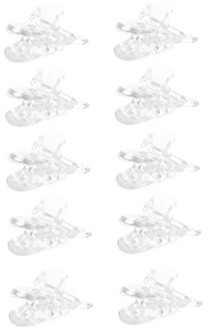 Durchsichtige Kunststoff-Clips, Schnullerhalter, Abzeichen, Schnuller-Clips, Bastelbedarf, Werkzeug, Hosenträger-, 10 Stück.