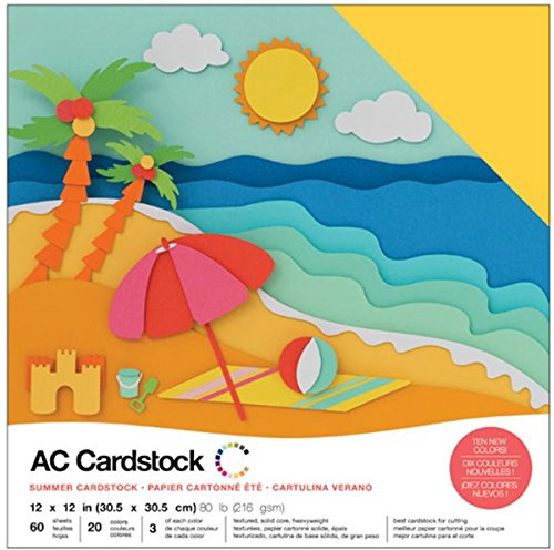 American Crafts 376988 Karton, mehrfarbig, 30,5 x 30,5 cm, 60 Stück