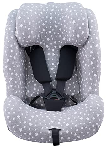 JYOKO Bezug fur Autositz kompatibel mit Recaro Salia 125 und Joie I-Spin Grow (White Star)