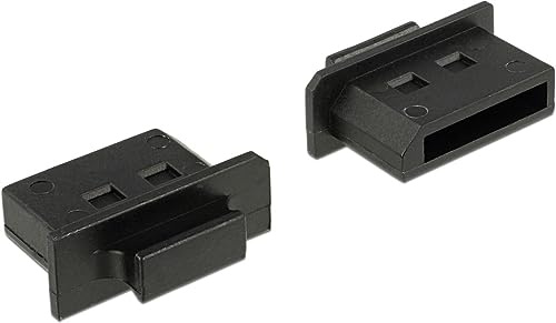 DELOCK Staubschutz für Displayport Buchse mit Griff 10 Stück schwarz