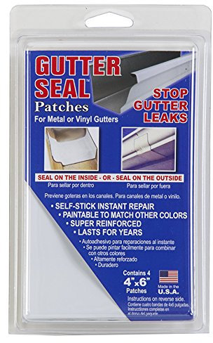 Cofair Products INC GS46 4PK 4x6 Gutt Gutter Seal Patch, Plain