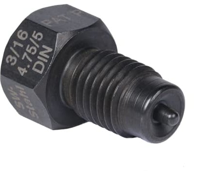 SW-Stahl 24529L-5 Bördeladapter DIN Form F - Ersatzteil für Gerät 24529L | Bördeladapter DIN für 45 Grad Doppelbördelung in 3/16 Zoll (4,75 mm), Form F, 50 mm Länge, Robustes Bremsleitungszubehör