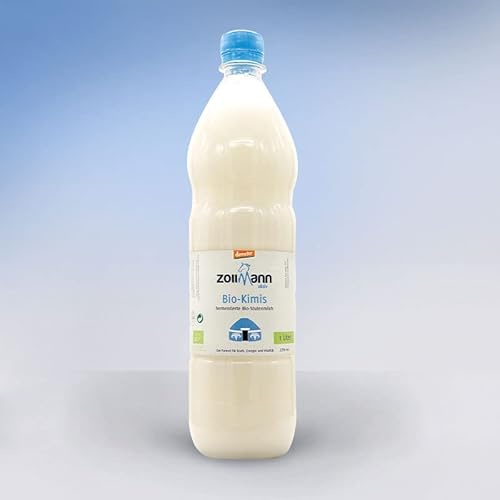 Bio-Kimis, fermentierte Bio-Stutenmilch (Kumys) von Zollmann, 1Liter Flasche, original Kumys, Airag