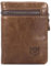 Portefeuille en Cuir Véritable pour Homme | Porte-Monnaie de Première Qualité avec Look Vintage | Porte-Cartes, Marron