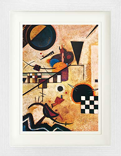 1art1 Wassily Kandinsky Poster Gegenklänge, 1924 Gerahmtes Bild Mit Edlem Passepartout | Wand-Bilder | Im Bilderrahmen 40x30 cm