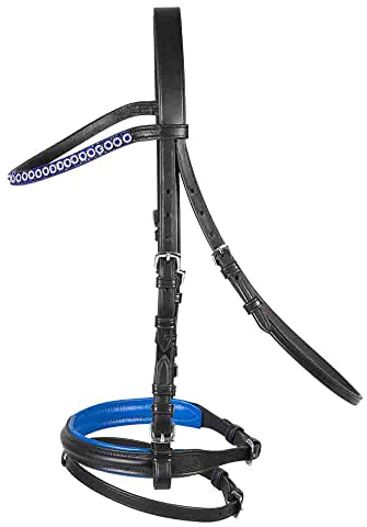 PFIFF 102708 Trensenzaum 'Larea', schwarz-blau Pony