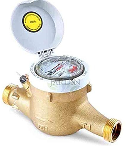 Warmwasserzähler, 40 mm, für Haus und Garten, Mehrfachstrahl, max. 90 °C. Durchmesser 40-1 1/2 Zoll, Länge ohne Anschluss: 30 cm, Durchfluss: 16 m³/h, Gewinde 2 Zoll