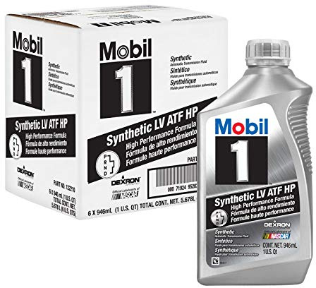 Mobil 1 Full Synthetic LV Automatic Transmission Fluid HP, 6-Pack of 1 quarts