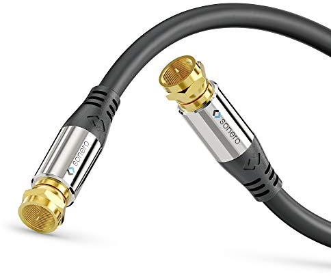 sonero Premium Sat Câble d'antenne/câble coaxial, 10,0 m, Noir
