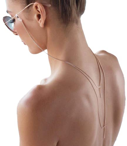 Yienate Boho-Brillenketten mit Quasten-Anhänger aus Legierung, rutschsichere Brillenkette, Brillen-Zubehör, Brillen-Halter, Sonnenbrillen-Halteband für Frauen und Mädchen (Gold)
