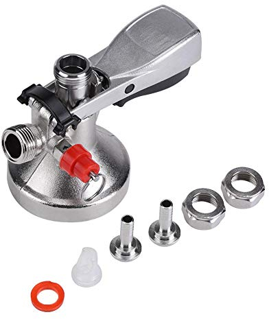 Acoplador de barril de cerveza tipo G, Acoplador de Barril Tipo G, Acoplador de barril tipo G de acero inoxidable dispensador de cerveza de barril con válvula de aire para el hogar