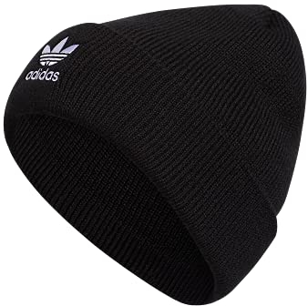 adidas Originals Women's Trefoil Beanie, Black/White 2, One Size