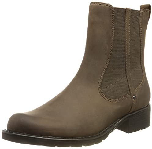 Clarks Damen Orinoco Club Chelsea-Stiefel, Dunkles Taupe, 37 EU