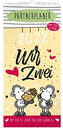 Sheepworld Kalender 2022, Kalender für Zwei, Partnerplaner, Wandkalender für Paare