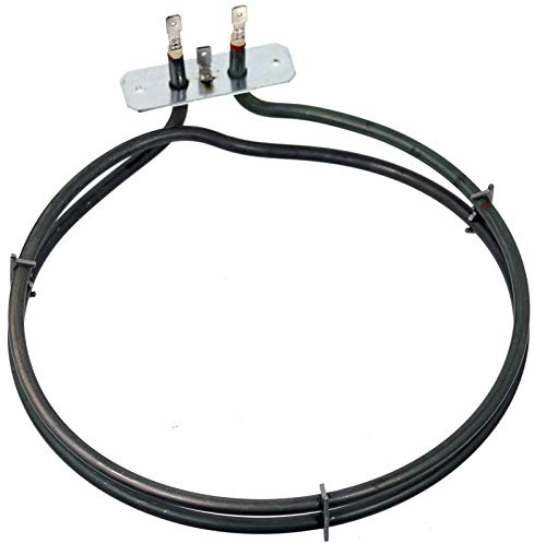 SPARES2GO Fan Oven Circular Element 2 Turn for Kenwood KDC506S19 KDC606B19 KDC66SS19 KDGC66S19 KTC506B19 KTC506S19 KTG506S19 KTC506W19 Cooker (2000W)